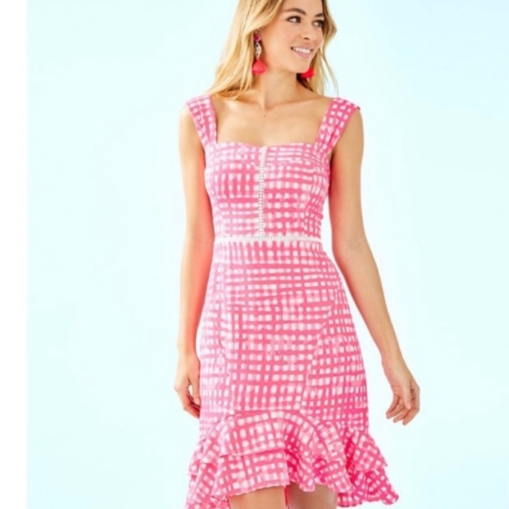 Avalyn Stretch Dress Lilly Pulitzer 4 Pink